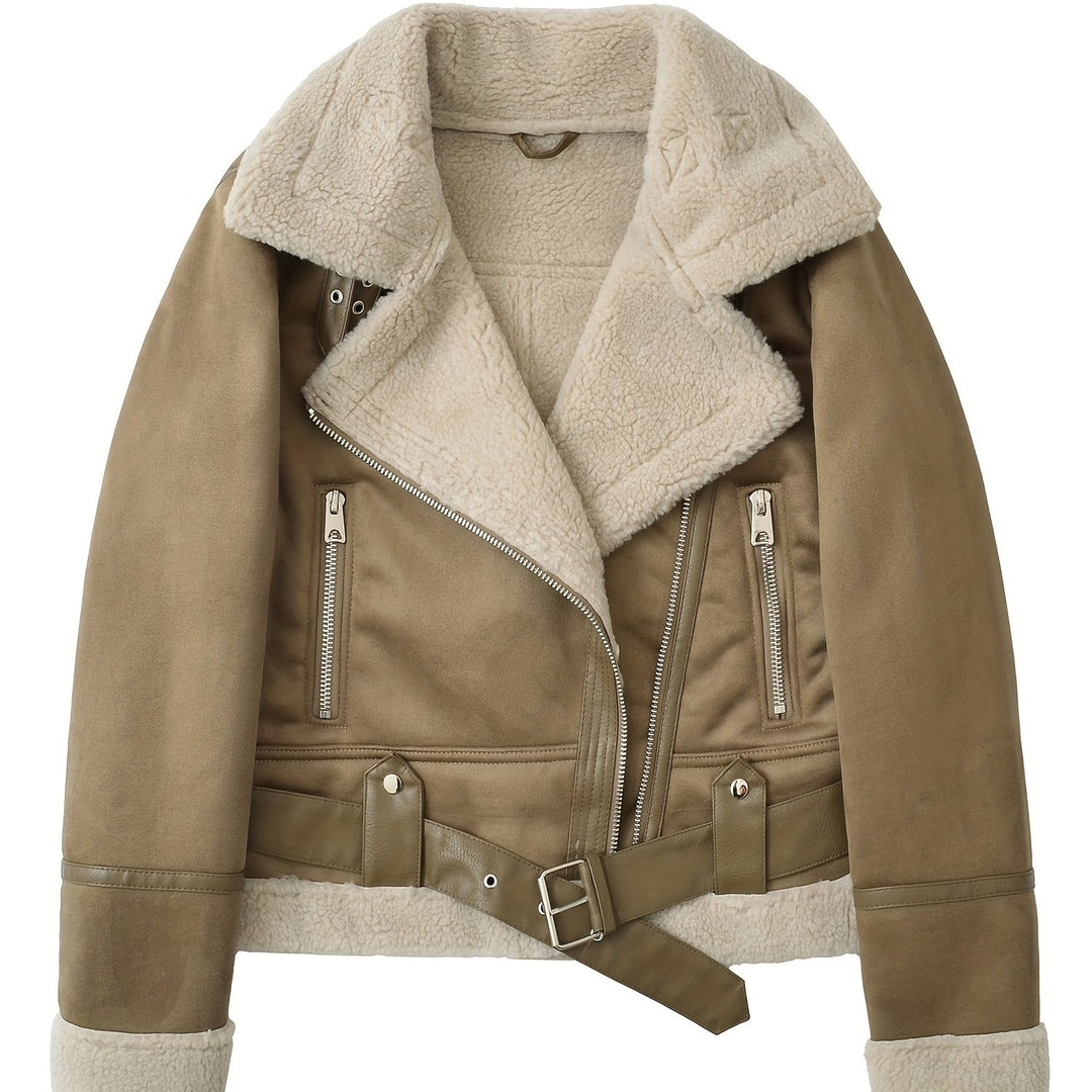 Clara | Belted Aviator Jacket