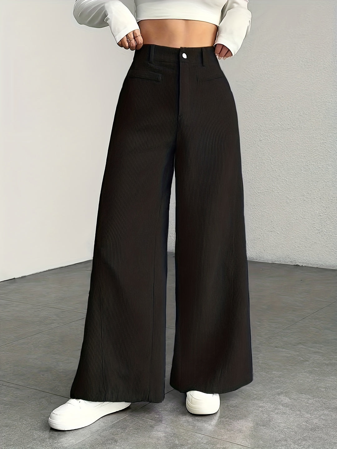 Kimberly | High-Waisted Wide-Leg Trousers