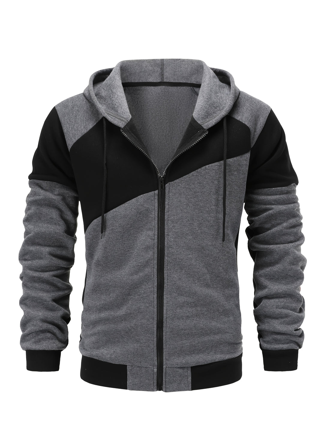Bryce | Color Block Zip-Up Hooded Jacket
