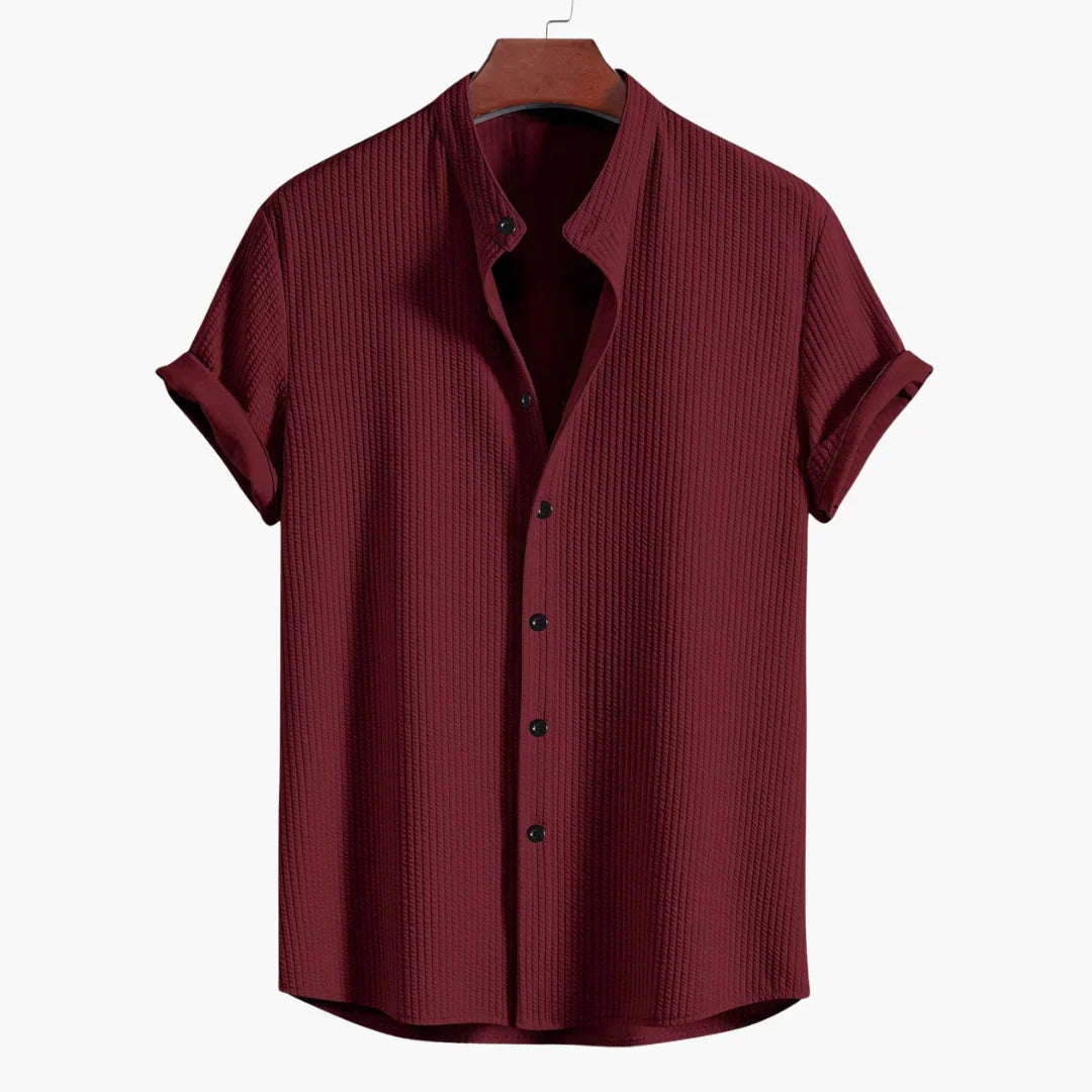 Cyrus | Refined Stand-Collar Shirt