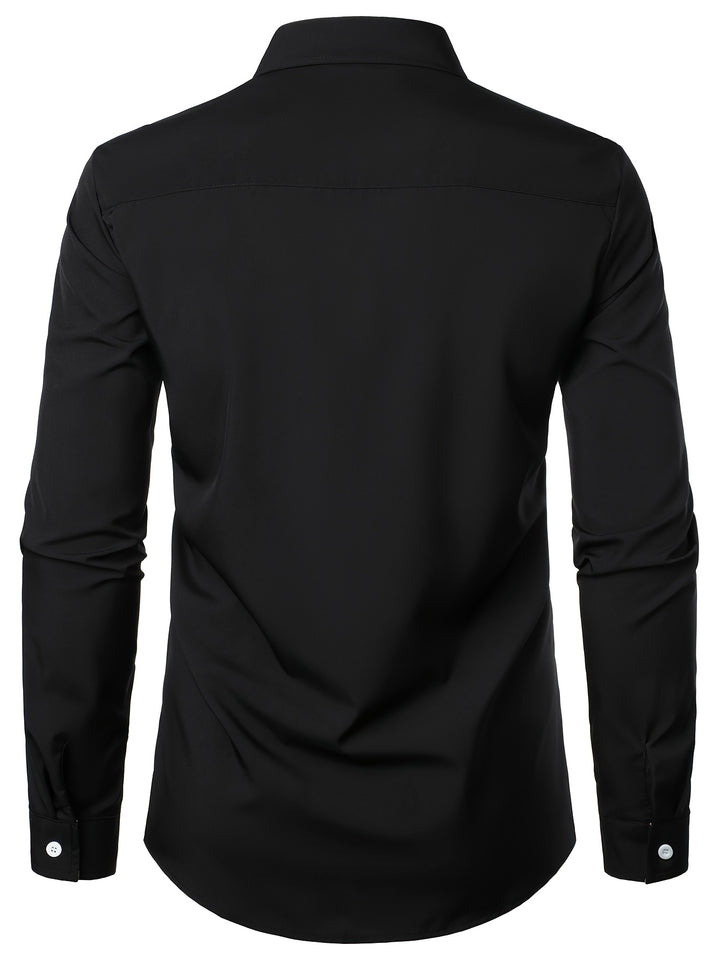 Lucille | Contrast-Trim Long Sleeve Shirt