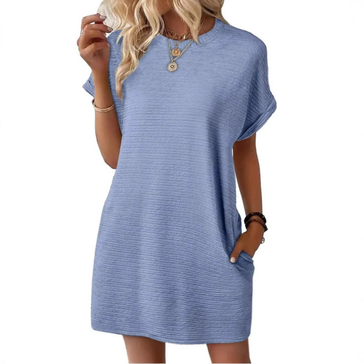 Tiffany | Minimalist Round Neck Summer Dress