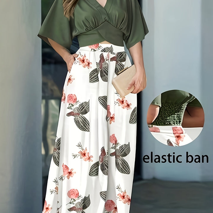 Valeria | Elegant Floral Two-Piece Set