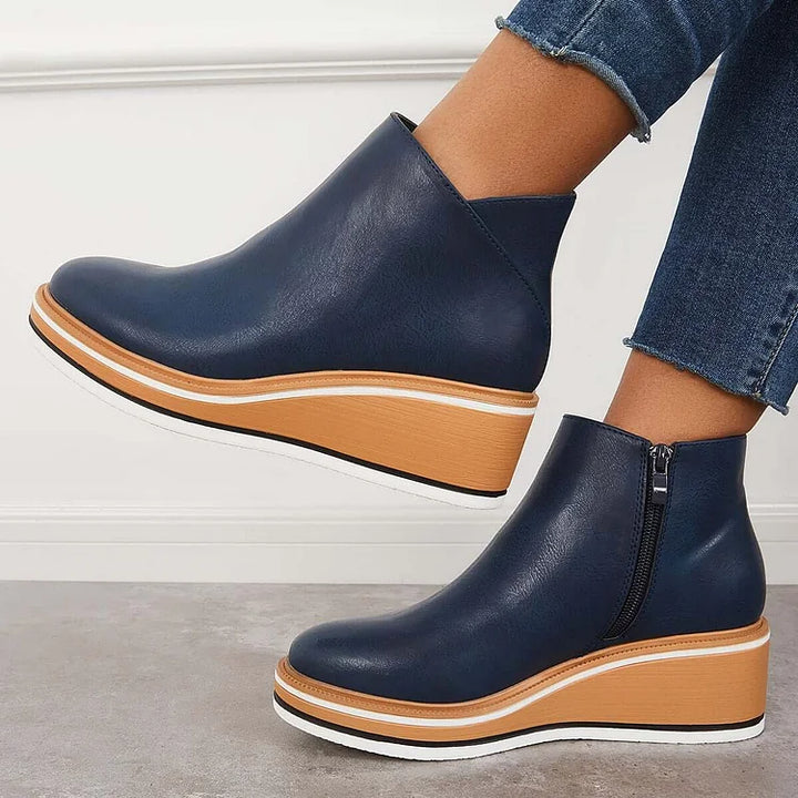 Odessa | Sleek Platform Ankle Boots