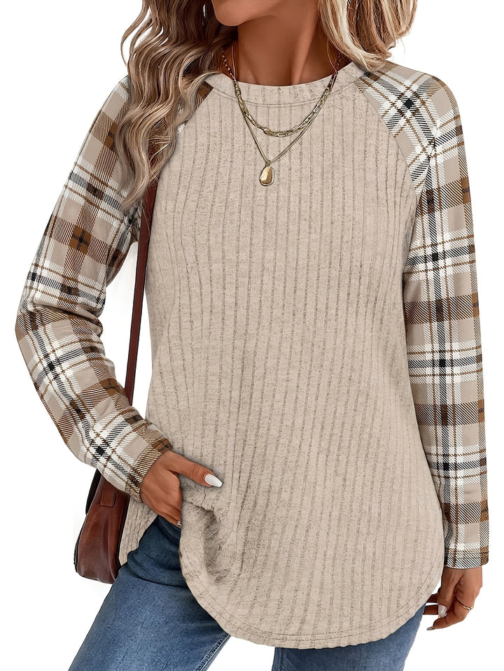 Denise | Relaxed Color-Block Long-Sleeve Top