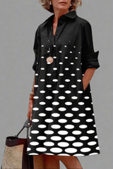 Valentina | Stylish Dotted Midi Dress