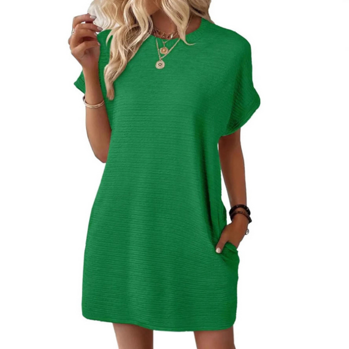 Tiffany | Minimalist Round Neck Summer Dress