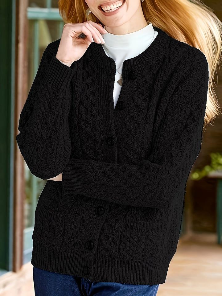 Fern | Textured Button-Front Cardigan