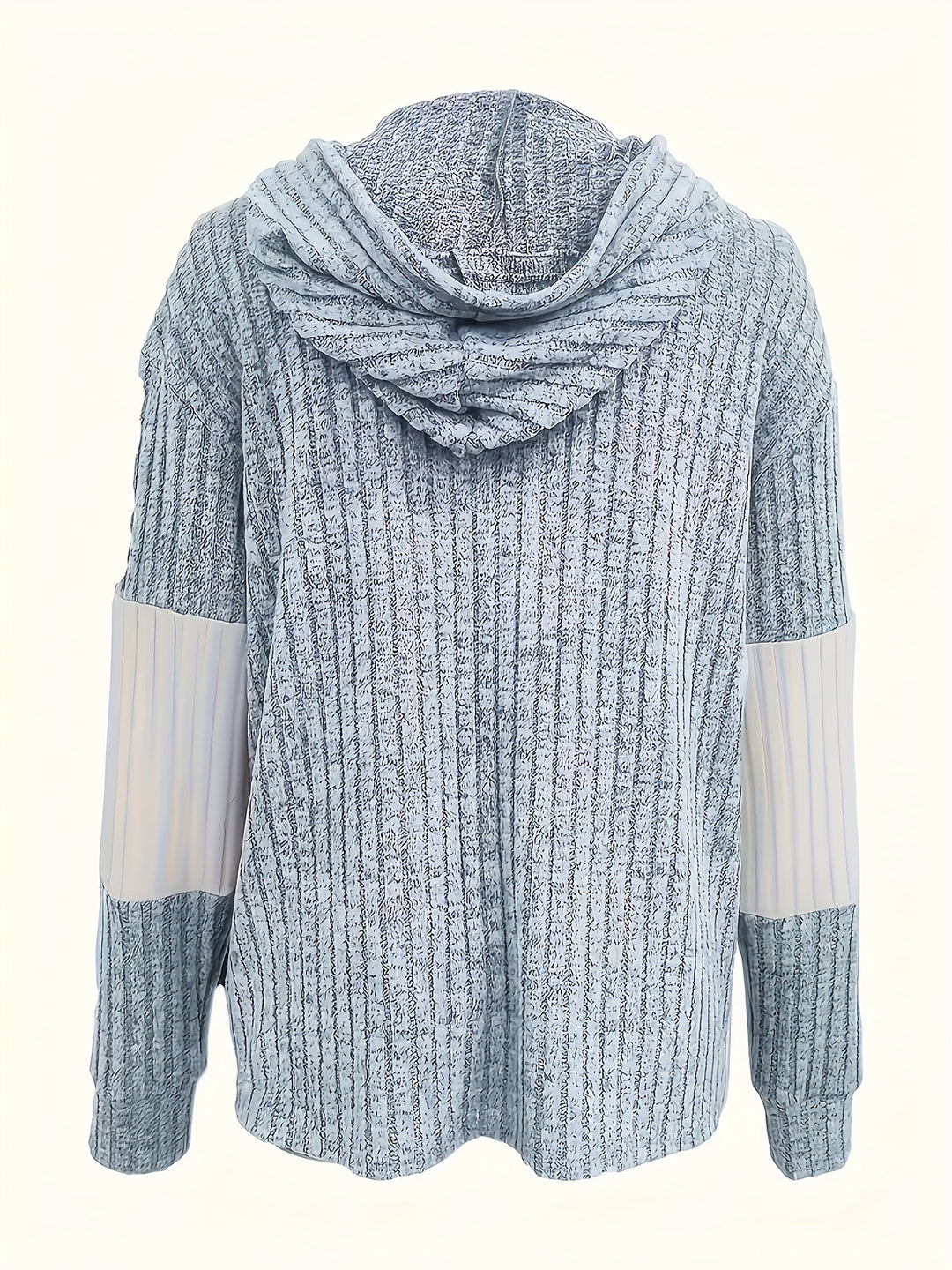 Cecilia | Textured Colour-Block Hooded Jacket
