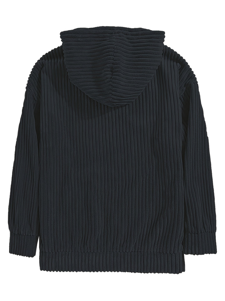 Sebastian | Ribbed Pullover Hoodie