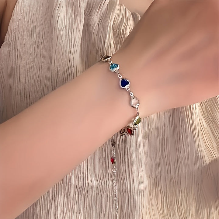Gail | Stylish Multicolor Heart Shape Bracelet