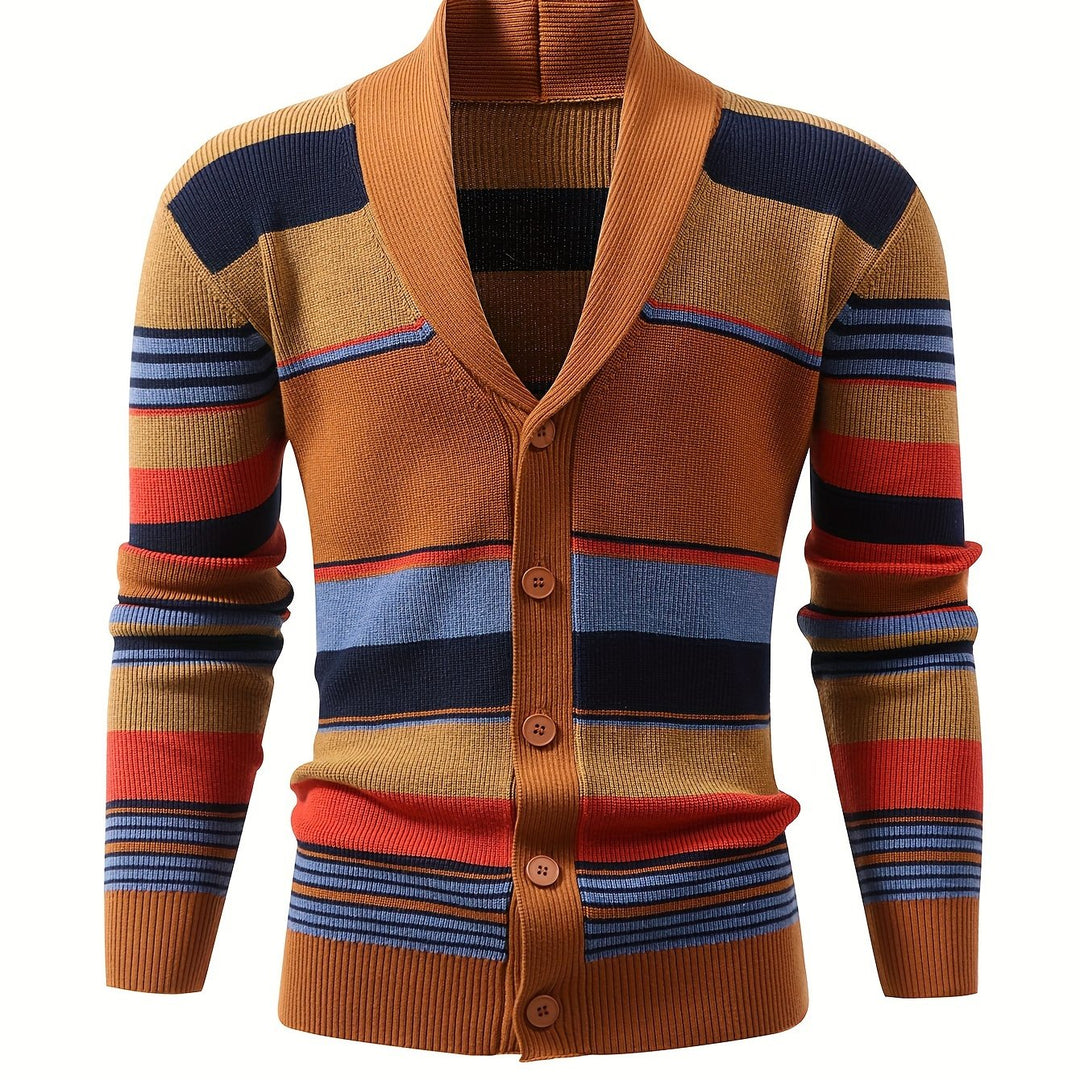 Rensley | Classic Striped Knit Cardigan