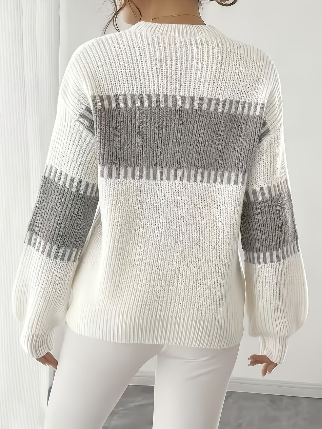 Adelaide | Colour-Block Striped Sweater