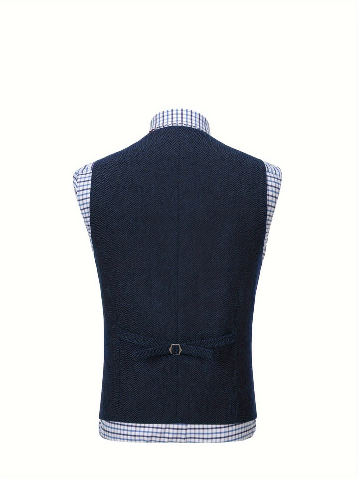 Colton | Heritage Herringbone Vest