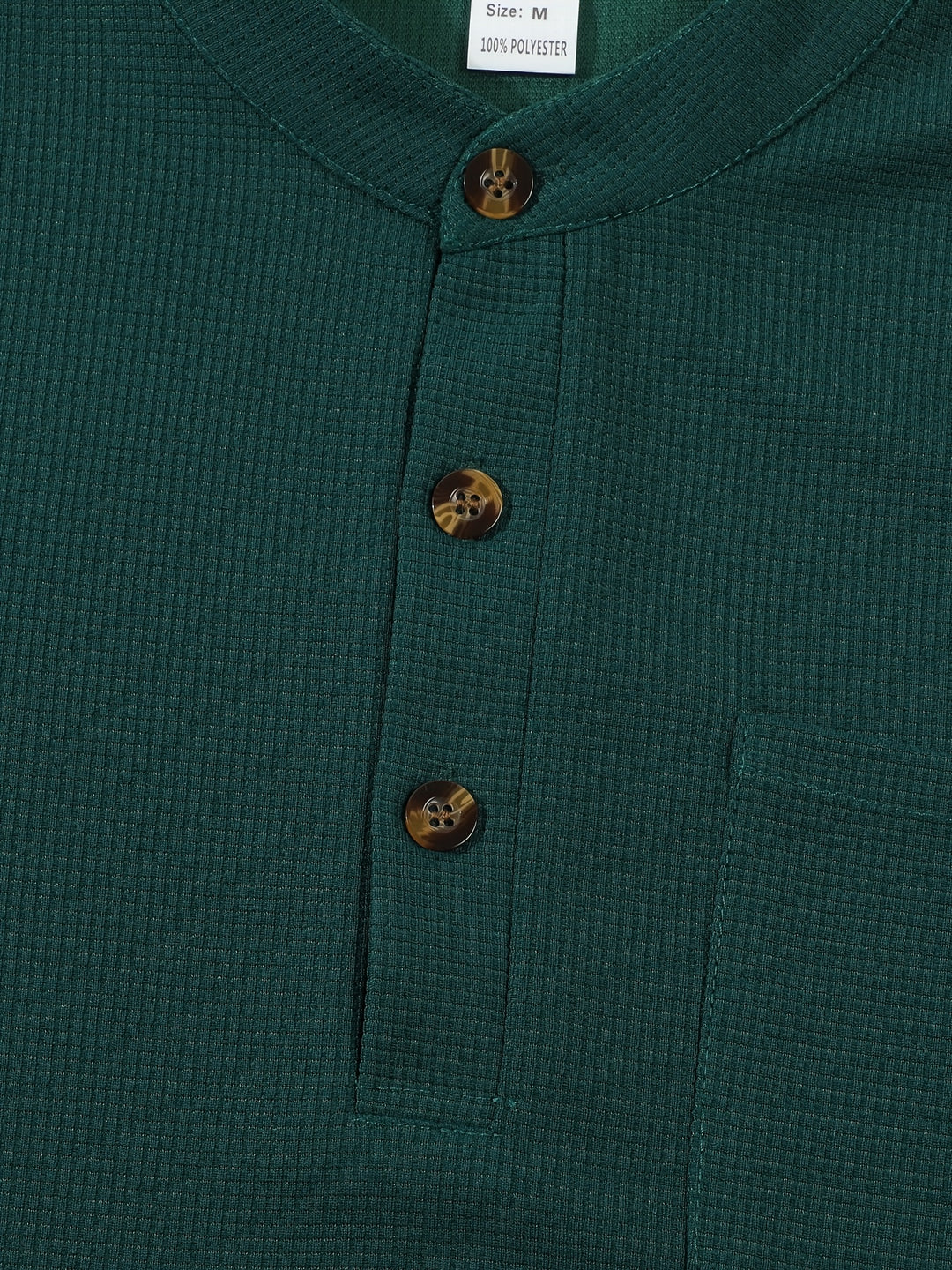Jonathan | Textured Long Sleeve Henley Shirt