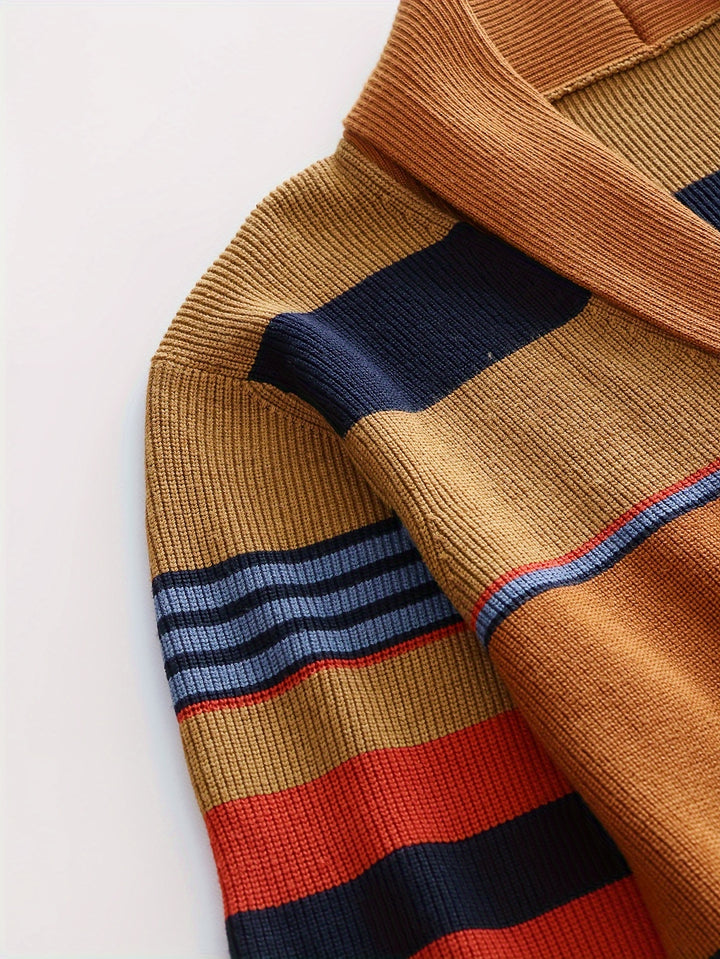 Rensley | Classic Striped Knit Cardigan