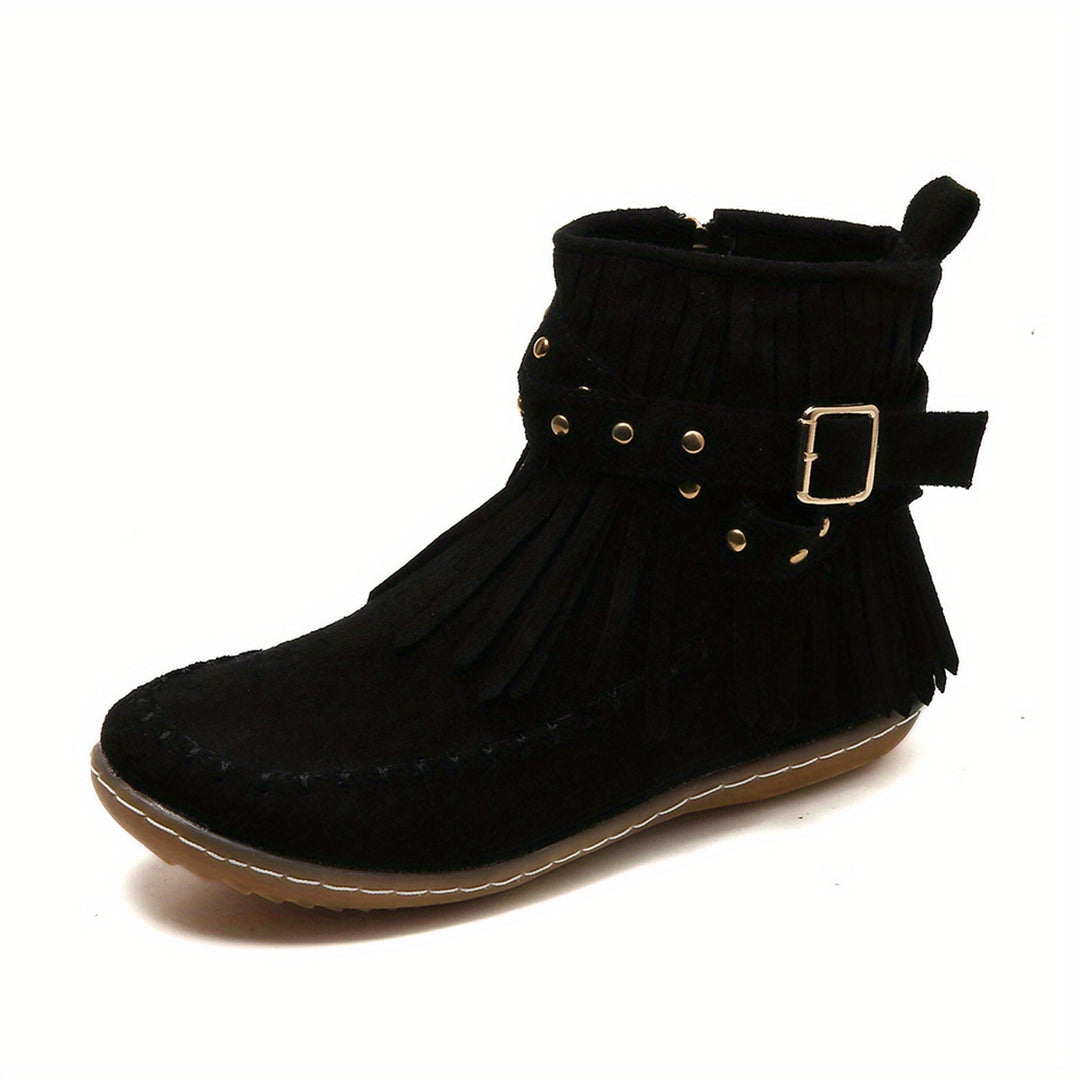 Annabel | Fringed Western Ankle Boots