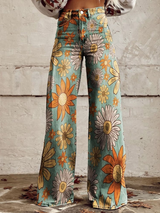 Cecillia | Artistic Palazzo Floral Pants