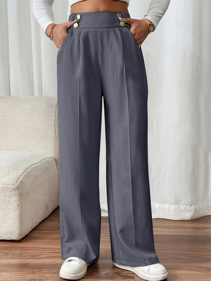 Lydia | Tailored High-Waist Wide-Leg Pants