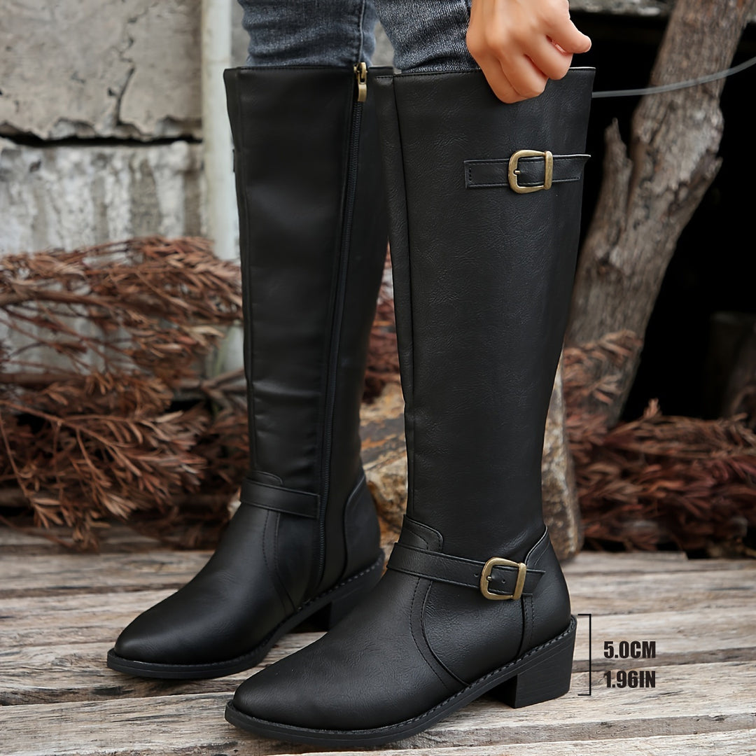 Naomi | Classic Riding Knee-High Boots