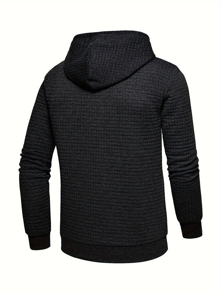 Garrison | Textured Hooded Pullover Hoodie
