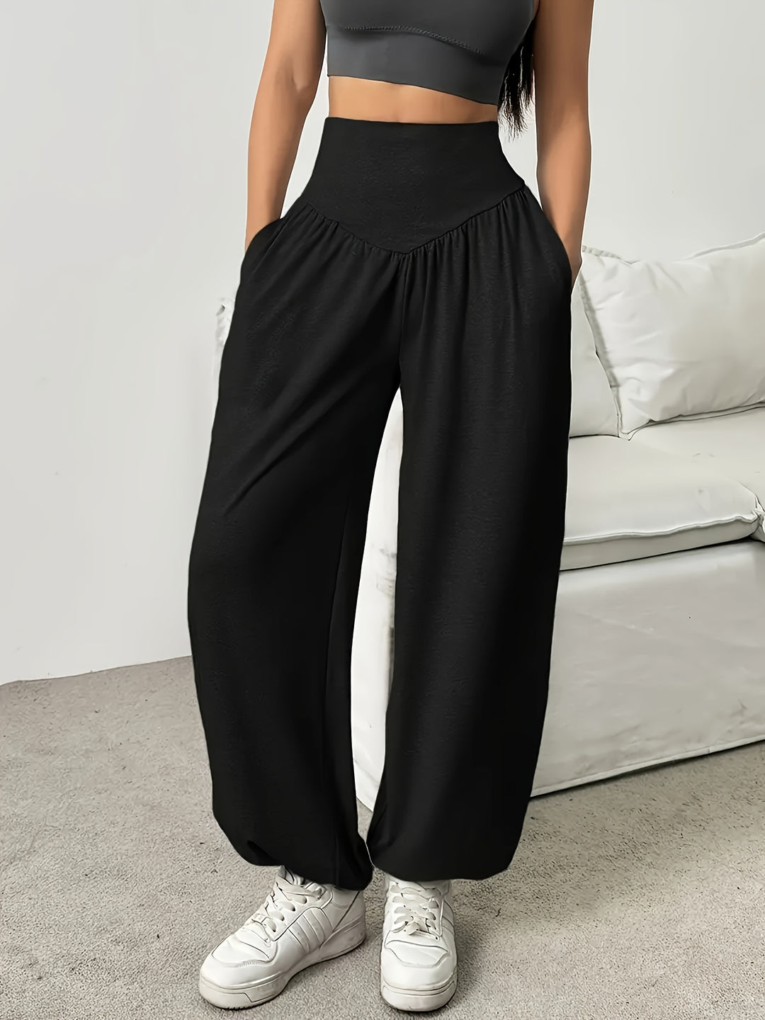 Ramona | High-Waist Wide-Leg Lounge Trousers