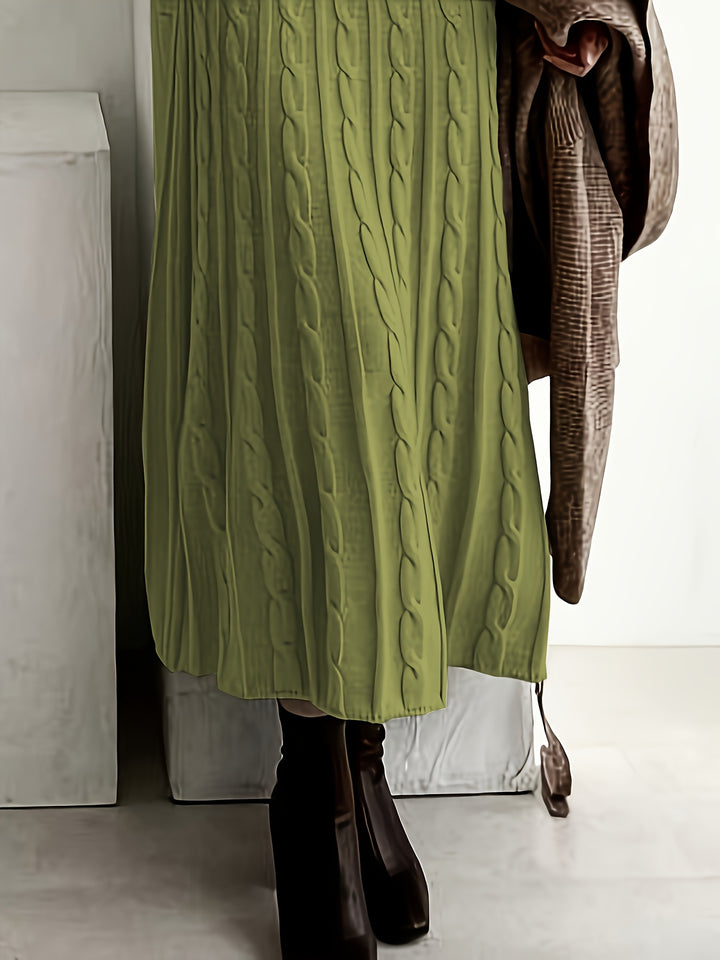 Lucinda | Cable-Knit Maxi Dress