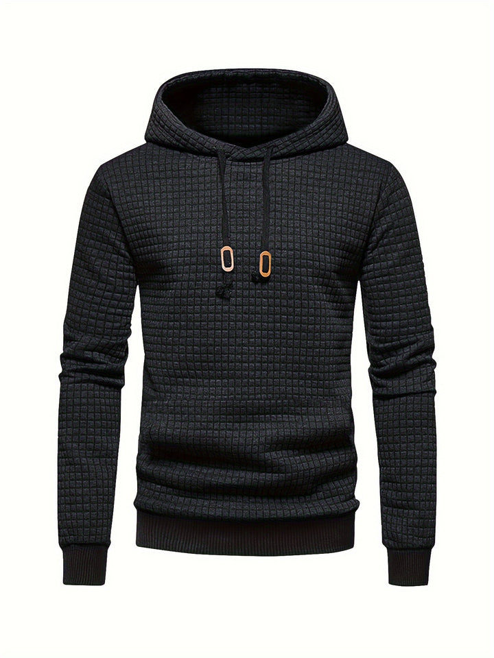 Garrison | Textured Hooded Pullover Hoodie