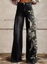 Tiffany | Elegant Bohemian Floral Pants