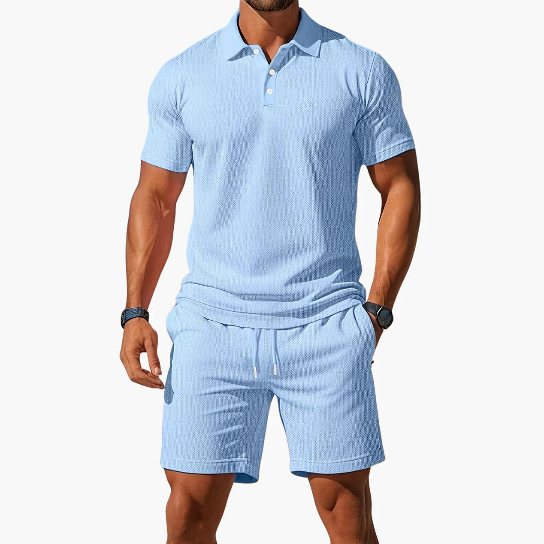 Connor summer polo and shorts set
