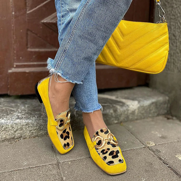 Velma Stylish Leopard Print Loafers