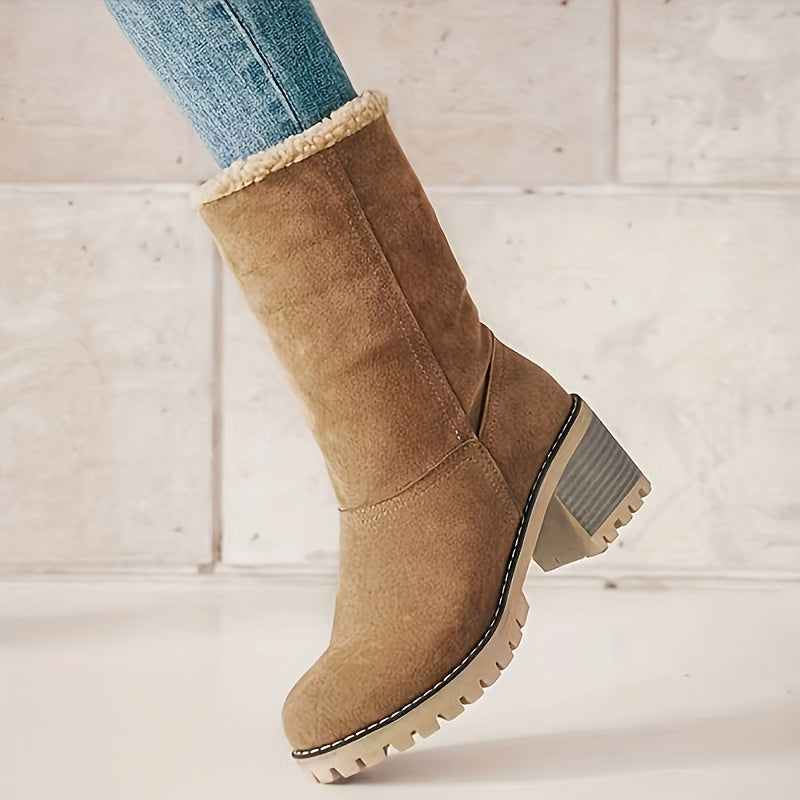 Eleanor | Cozy Cuffed Ankle Boots