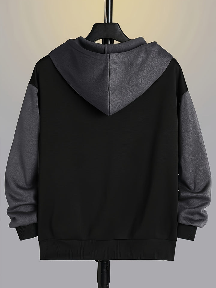 Cedric | Color Block Zip-Up Hoodie