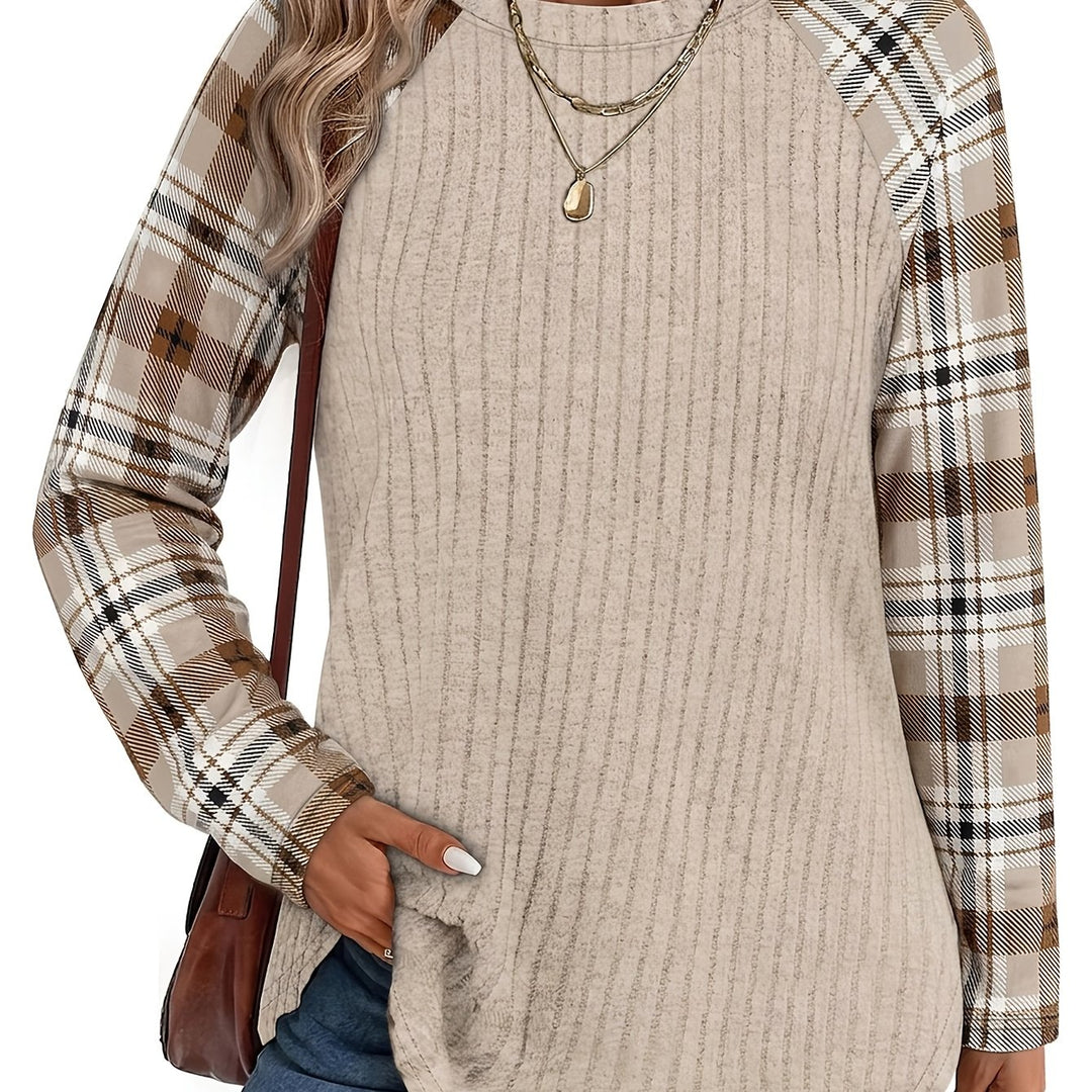 Denise | Relaxed Color-Block Long-Sleeve Top