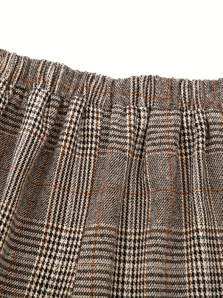 Matilda | Wide-Leg Plaid Trousers