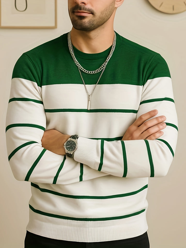 Percy | Classic Striped Crewneck Sweater