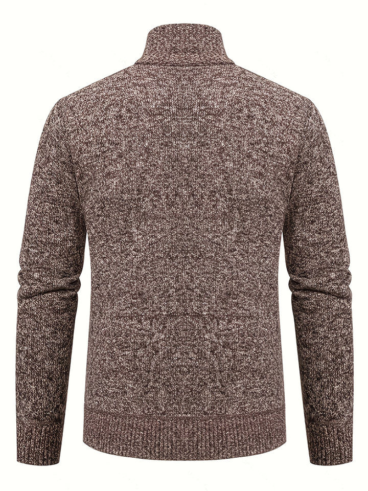 Walter | Textured Full-Zip Cardigan