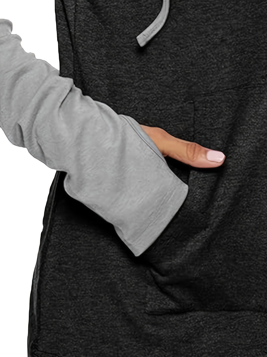 Marlene | Two-Tone Drawstring Hoodie