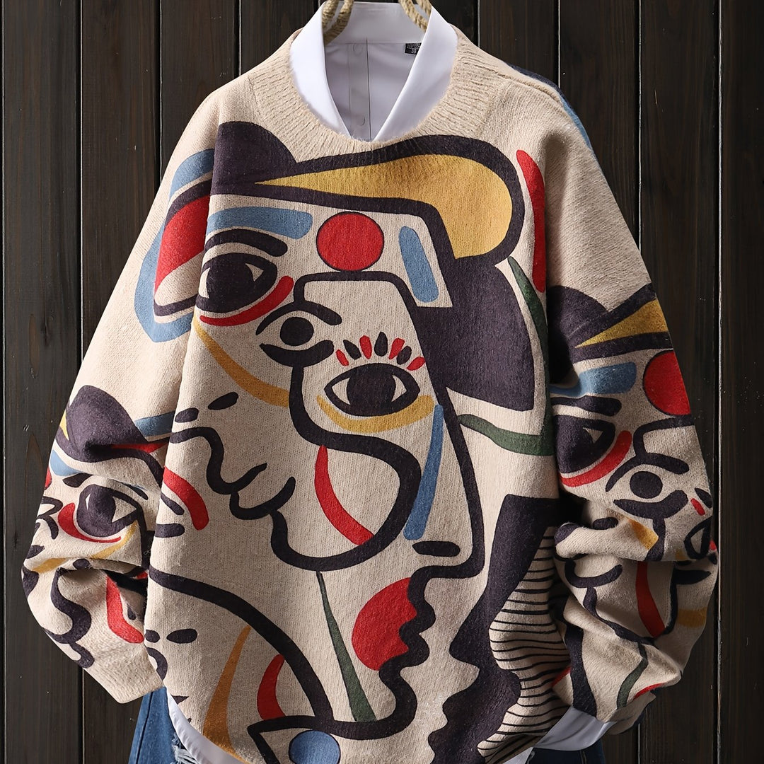 Camryn | Artful Abstract Sweater