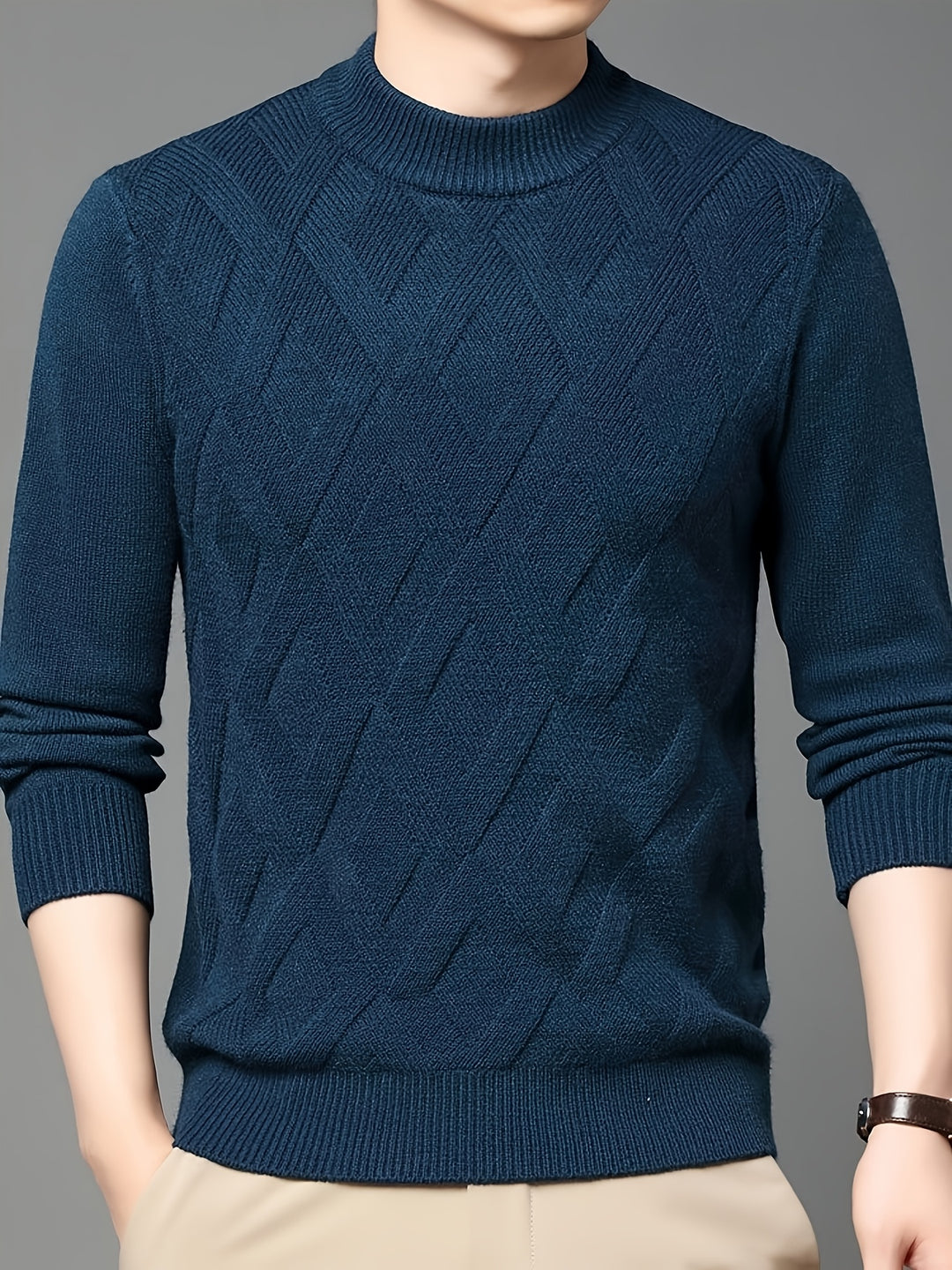 Ellis | Textured Mock-Neck Sweater