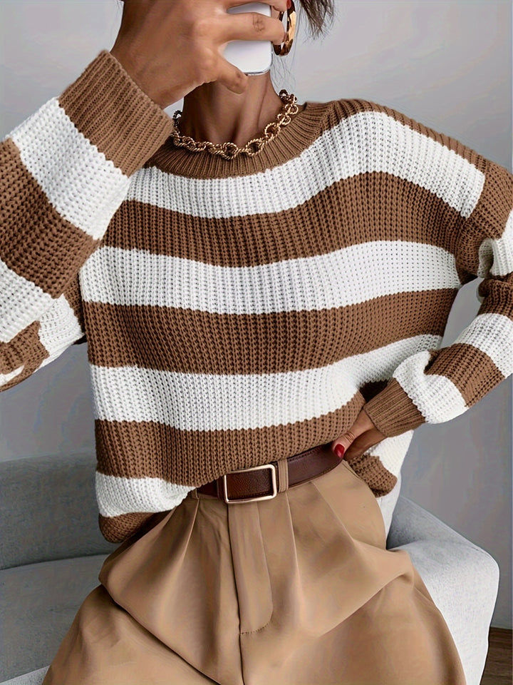 Meredith | Relaxed Striped Sweater