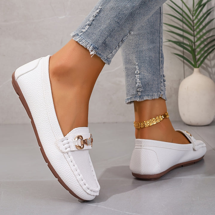 Nora | Elegant Buckle Loafers