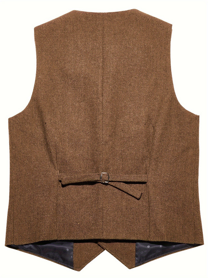 Byron | Refined Herringbone Waistcoat