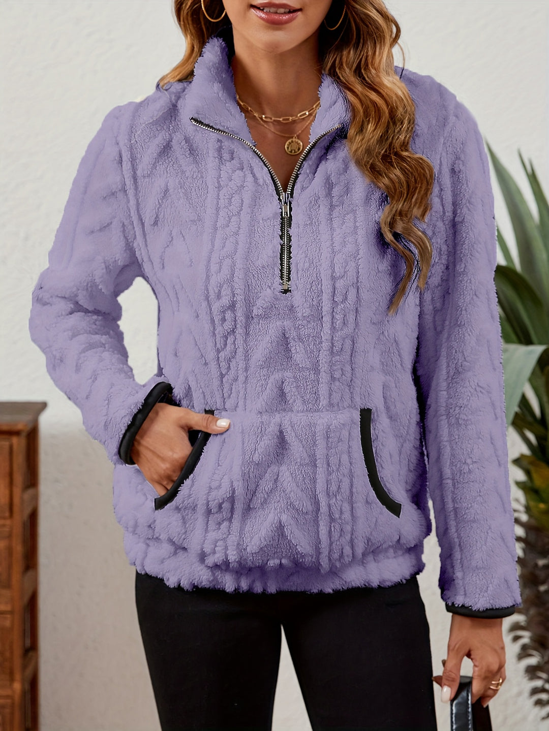 Delilah | Cozy Half-Zip Pullover