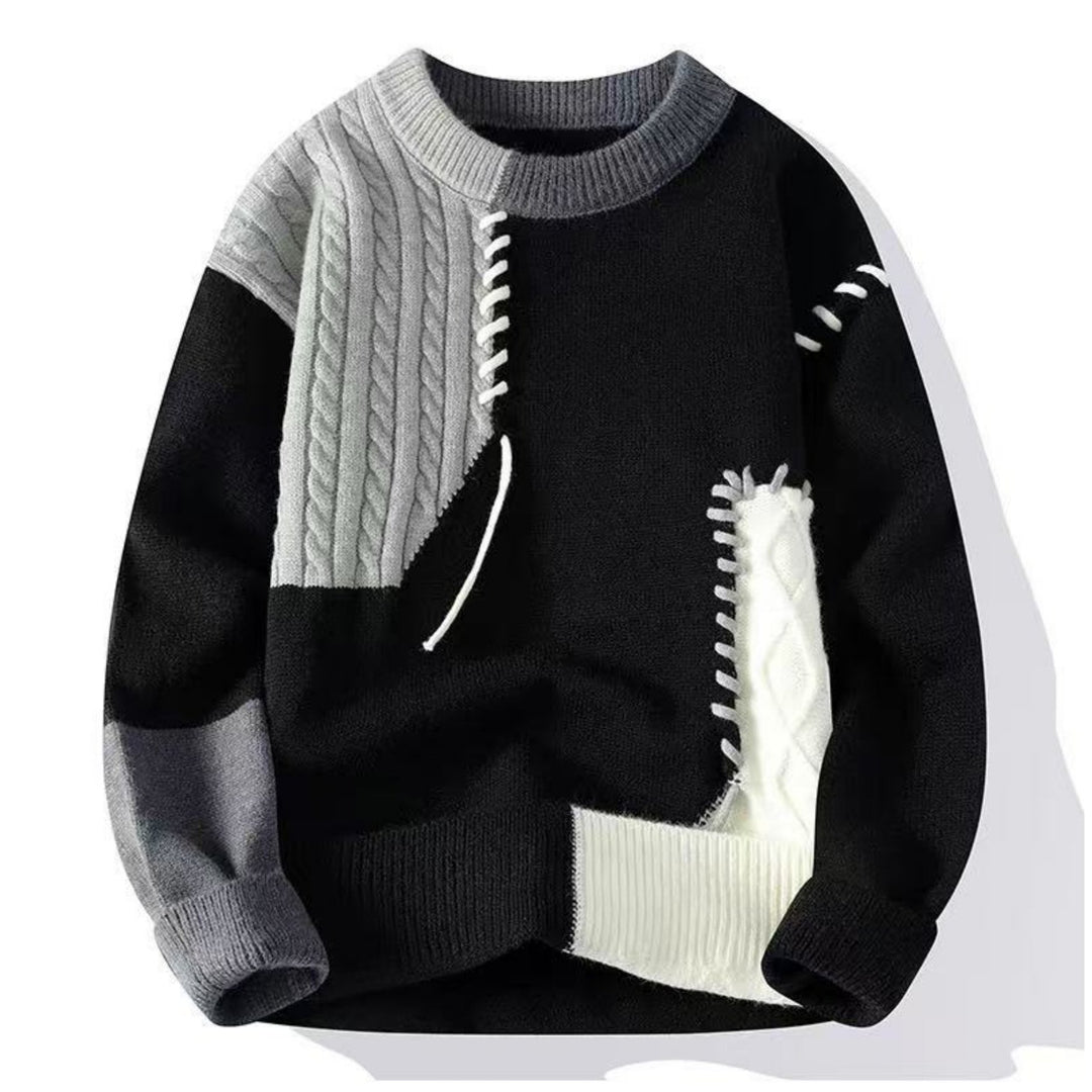 Tristan | Color-Block Knit Sweater