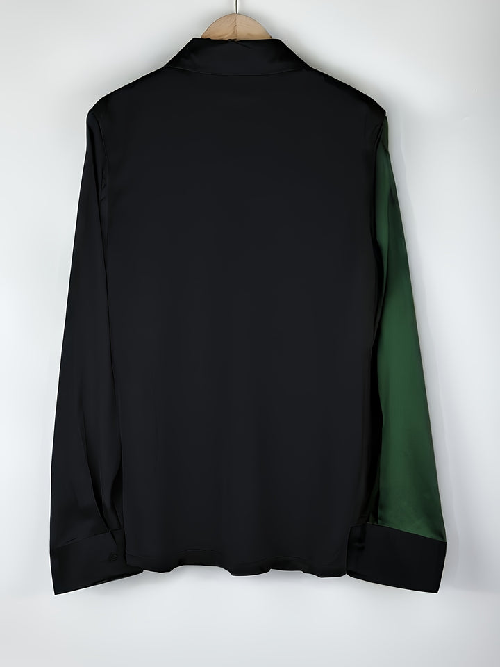 Helene | Refined Color-Block Blouse