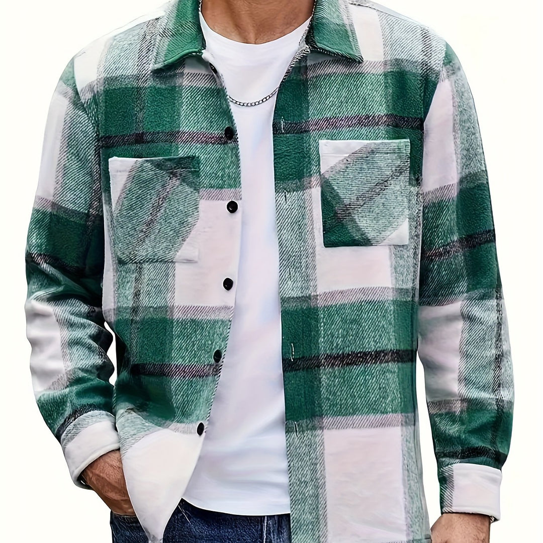 Rugged Green Check Overshirt