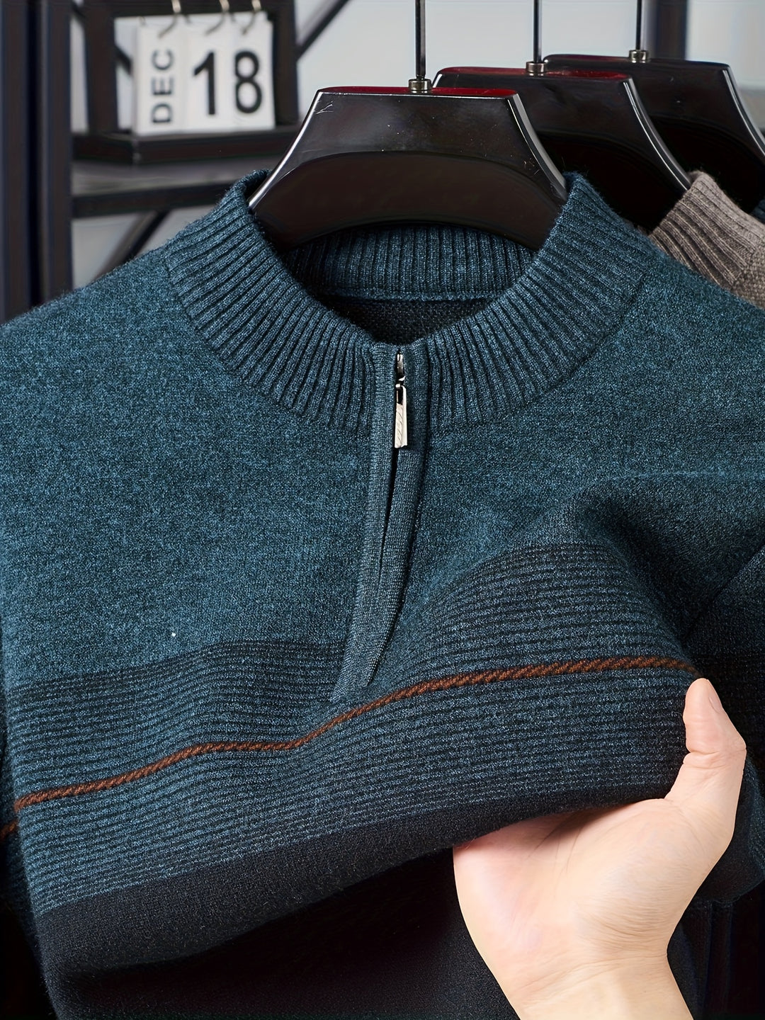 Lucas | Quarter-Zip Knit Sweater