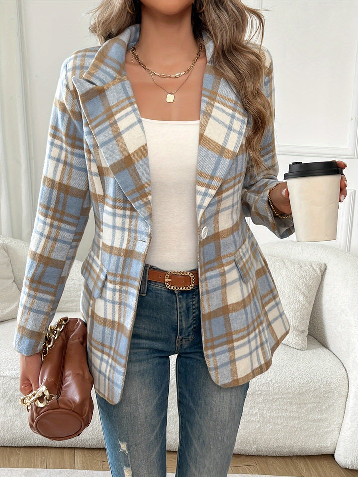 Clementine | Refined Checked Blazer