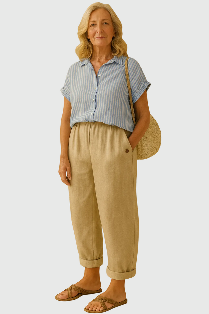 Melissa | Comfortable Plain Trousers